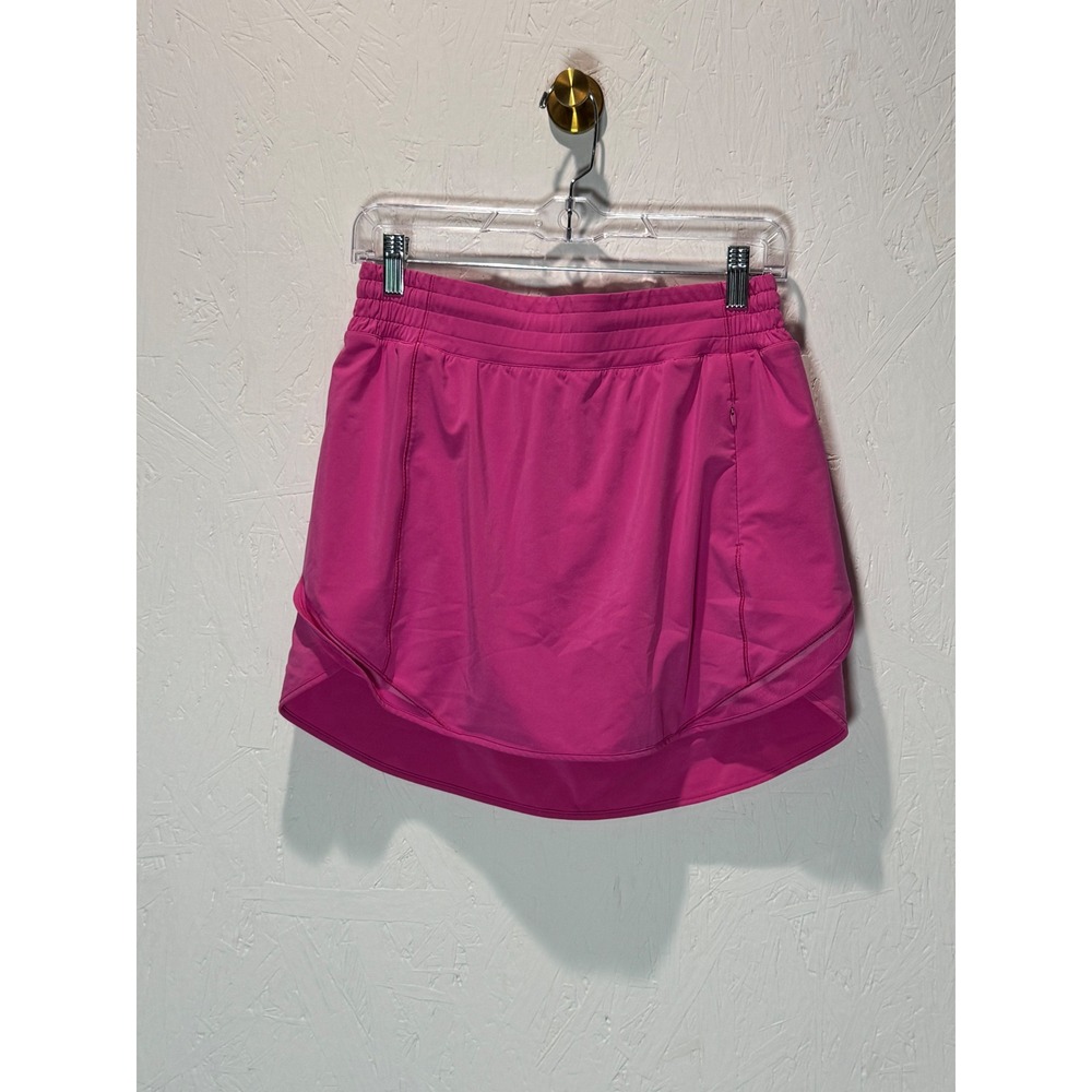 Lululemon Hotty Hot High-Rise Skirt Sonic Pink 4 Inch Inseam Skort Size 8